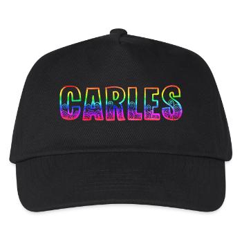 carles rs regenbogen - Kinder Basecap - Schwarz - Vorne
