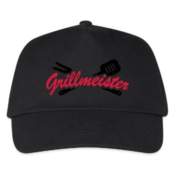 Grillmeister - Kinder Basecap - Schwarz - Vorne