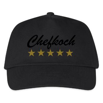 Chefkoch - Kinder Basecap - Schwarz - Vorne