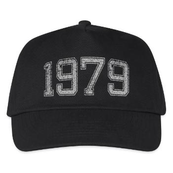 1979 Jahrgang - Kinder Basecap - Schwarz - Vorne