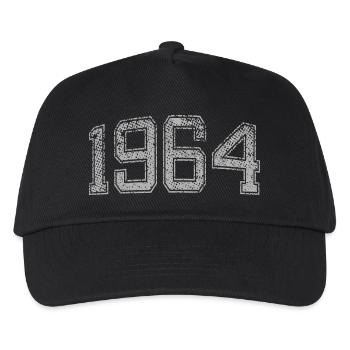 1964 Jahrgang - Kinder Basecap - Schwarz - Vorne