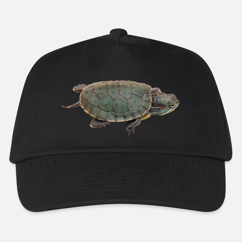 turtle schildkroete tiere animals4 - Kinder Basecap - Schwarz