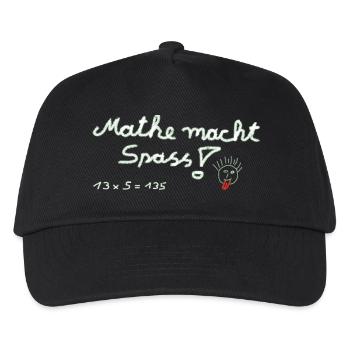 Mathe macht Spass ! - Kinder Basecap - Schwarz - Vorne