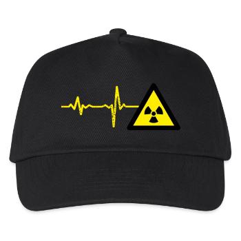 Cadeau physicien nucléaire Heartbeat - Casquette de baseball Enfant - noir - Devant