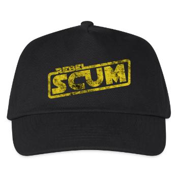 Rebel Scum - Filmzitat Abschaum Rebellen Fantasy - Kinder Basecap - Schwarz - Vorne