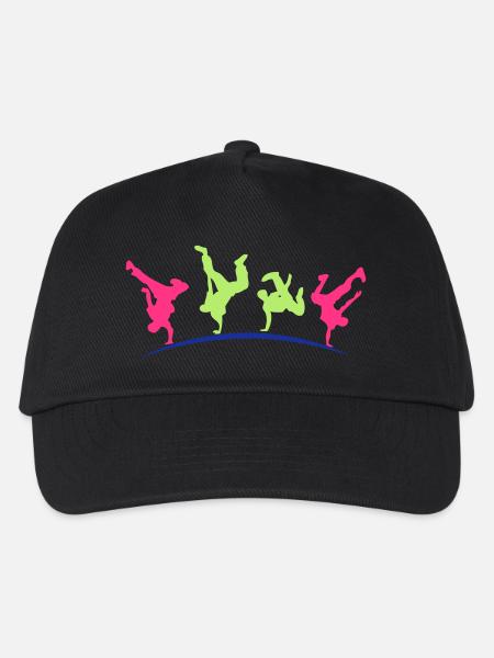 Break Dance Hip-Hop-danseur18 - Kinder Basecap - Schwarz