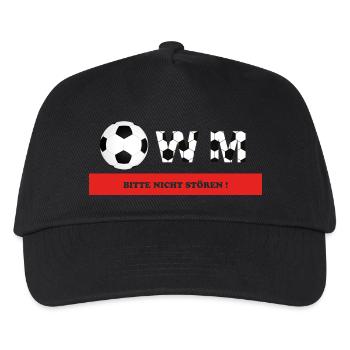 WM Bitte nicht stören! - Kinder Basecap - Schwarz - Vorne