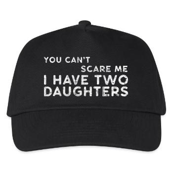 Daughter Father Gift Father's Day Funny - Kids’ Baseball Cap - black - Front