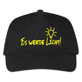 Que la lumière soit allumée! - Casquette de baseball Enfant - noir - Devant