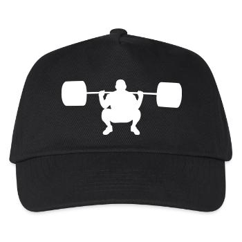 Lift weight - Kids’ Baseball Cap - black - Front
