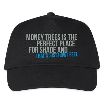 money trees is the perfect place for shade - Kids’ Baseball Cap - black - Front