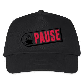 kaffee_pause_tm2 - Kids’ Baseball Cap - black - Front