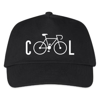 Radfahren ist cool - Kinder Basecap - Schwarz - Vorne