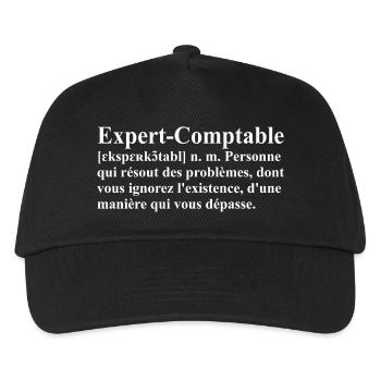 Expert-Comptable Définition - Casquette de baseball Enfant - noir - Devant