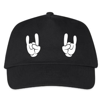 rocking hands metal - Kinder Basecap - Schwarz - Vorne