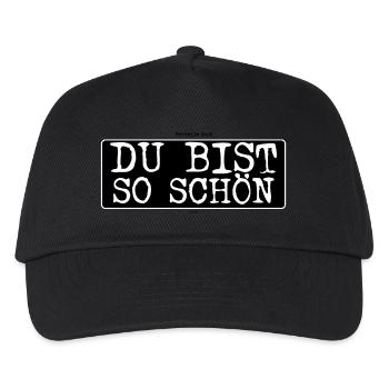 Verweile doch Du bist so schön * Zitat Goethe - Kinder Basecap - Schwarz - Vorne