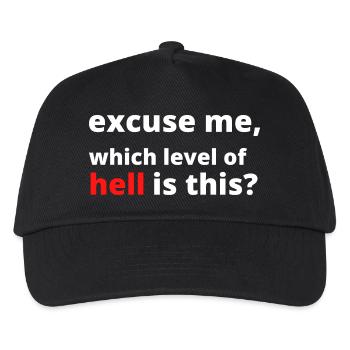 Funny Sarcastic Saying - Kids’ Baseball Cap - black - Front