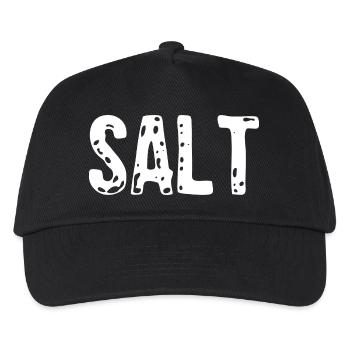 Salt Costume - Couple Salt And Pepper Costume - Kinder Basecap - Schwarz - Vorne