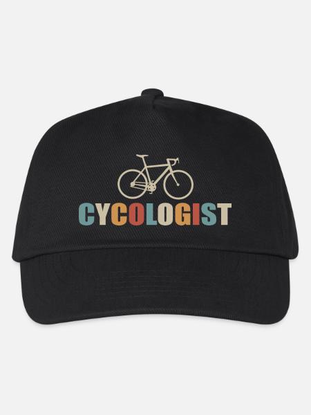 Cycologist Bike für Radfahrer - Kinder Basecap - Schwarz