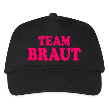 Team braut - Kinder Basecap - Schwarz - Vorne