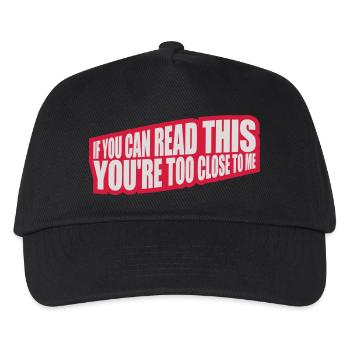 trop près de moi - Casquette de baseball Enfant - noir - Devant
