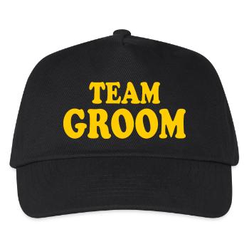 Team groom - Kids’ Baseball Cap - black - Front