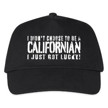 Californien par hasard — J’ai eu de la chance - Casquette de baseball Enfant - noir - Devant