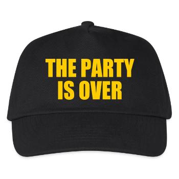 The party is over - Kids’ Baseball Cap - black - Front