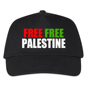 Free Free palestine - Kids’ Baseball Cap - black - Front