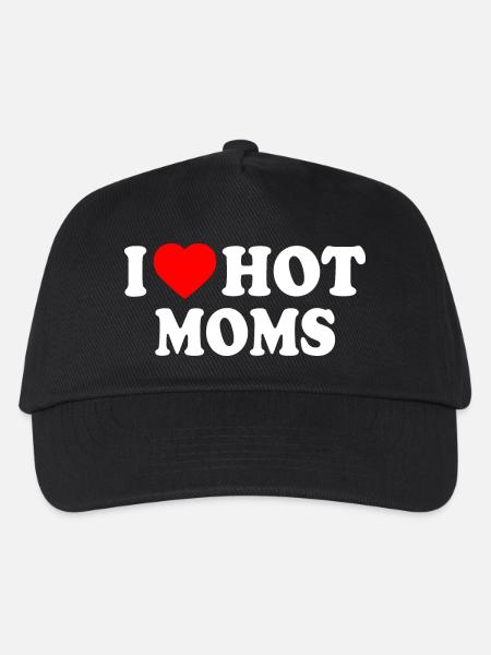 I love hot moms - Kinder Basecap - Schwarz