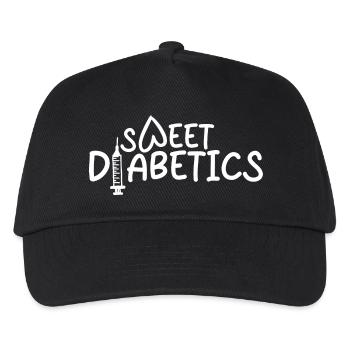 Diabetes Spruch - Kinder Basecap - Schwarz - Vorne