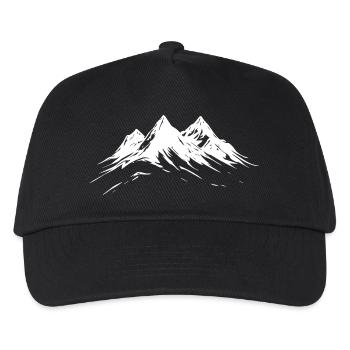 Mountains Nature Wilderness Hiking Climbing - Kids’ Baseball Cap - black - Front