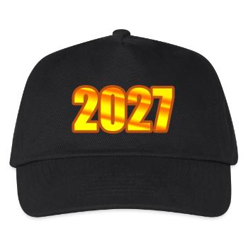 Year 2027 - Kids’ Baseball Cap - black - Front