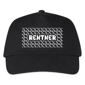 Rentner - Kinder Basecap - Schwarz - Vorne