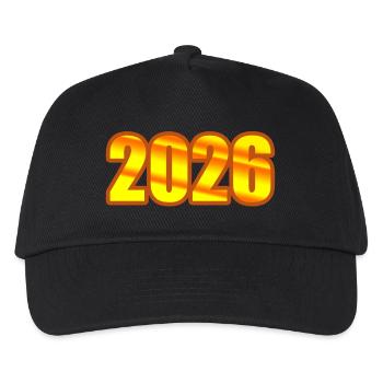 2026 - Kids’ Baseball Cap - black - Front