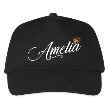 Amelia Name für Frauen Kinder Kleinkinder - Amelia - Kinder Basecap - Schwarz - Vorne