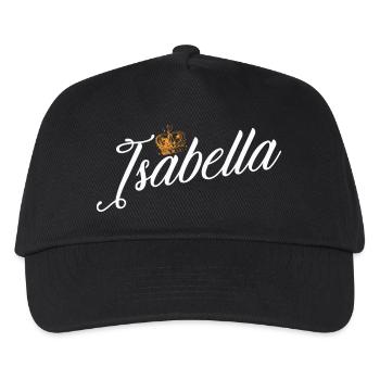 Isabella Name für Frauen Kinder Kleinkinder - Isabella - Kinder Basecap - Schwarz - Vorne
