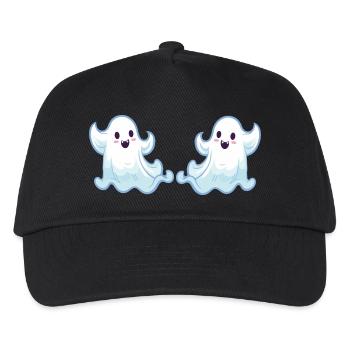 Ghost Ghost Cartoon 2 - Kids’ Baseball Cap - black - Front