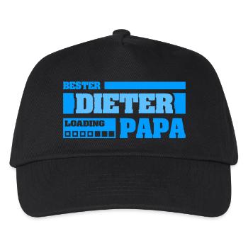 Vorname Dieter - Kinder Basecap - Schwarz - Vorne