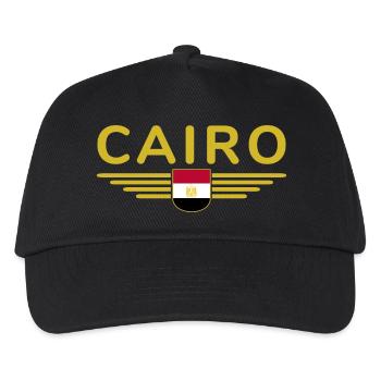 Egypt Cairo Fan Outfit T Shirt Design Fashion - Kids’ Baseball Cap - black - Front
