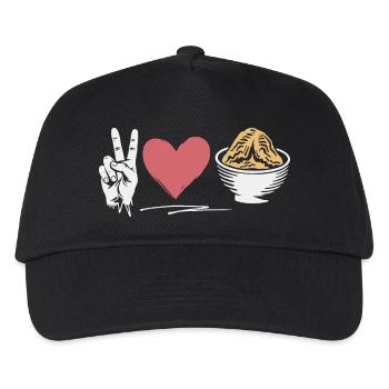 Funny saying for foodies - Kids’ Baseball Cap - black - Front