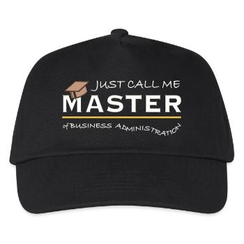Just Call Me Master of Business Administration MBA - Kinder Basecap - Schwarz - Vorne