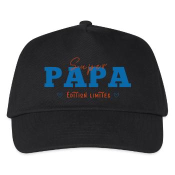 Super Dad Limited Edition - Dad Gift Idea - Kids’ Baseball Cap - black - Front