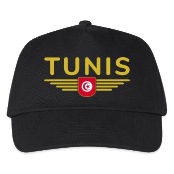 Tunis Design – Pour les amoureux de la capitale - Casquette de baseball Enfant - noir - Devant