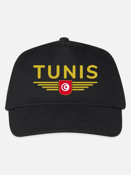 Tunis Design – Für Hauptstadtliebhaber - Kinder Basecap - Schwarz