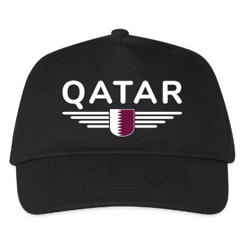 Katar Design – Exklusiv und Modern - Kinder Basecap - Schwarz - Vorne