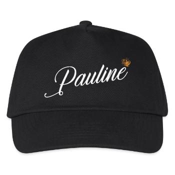 Pauline Name für Frauen Kinder Kleinkinder - Pauline - Kinder Basecap - Schwarz - Vorne