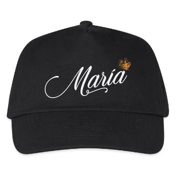 Maria Benutzerdefinierter Name für Frauen Kinder Kleinkinder - Maria - Kinder Basecap - Schwarz - Vorne