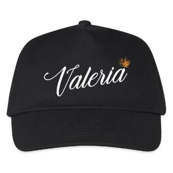 Valeria Name für Frauen Kinder Kleinkinder - Valeria - Kinder Basecap - Schwarz - Vorne