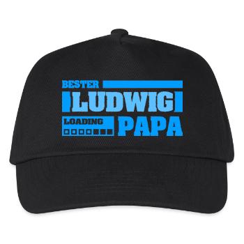 Vorname Ludwig - Kinder Basecap - Schwarz - Vorne